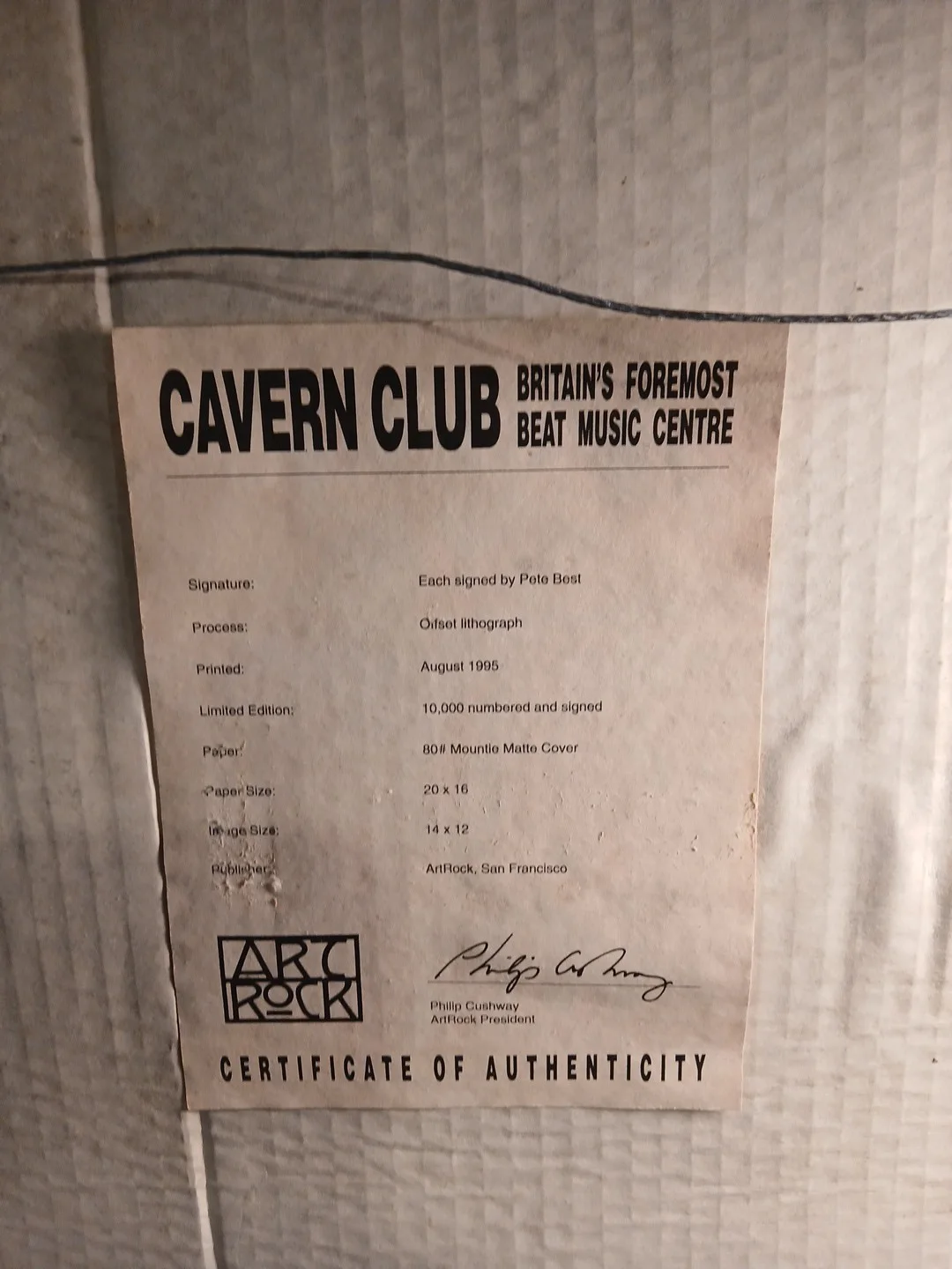 Pete Best Signed Photo (PSA) The Beatles Original Drummer circa 1962 Cavern Club, изображение 5