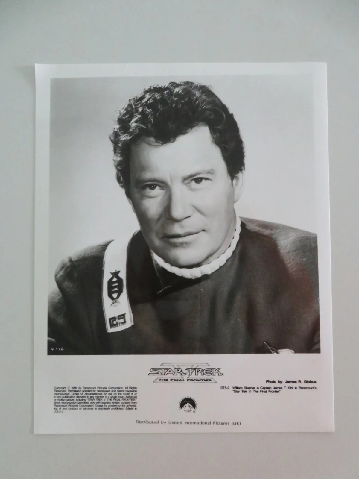 STAR TREK: THE FINAL FRONTIER MOVIE STILL PHOTO LOT OF 6 WILLIAM SHATNER 1989, изображение 4