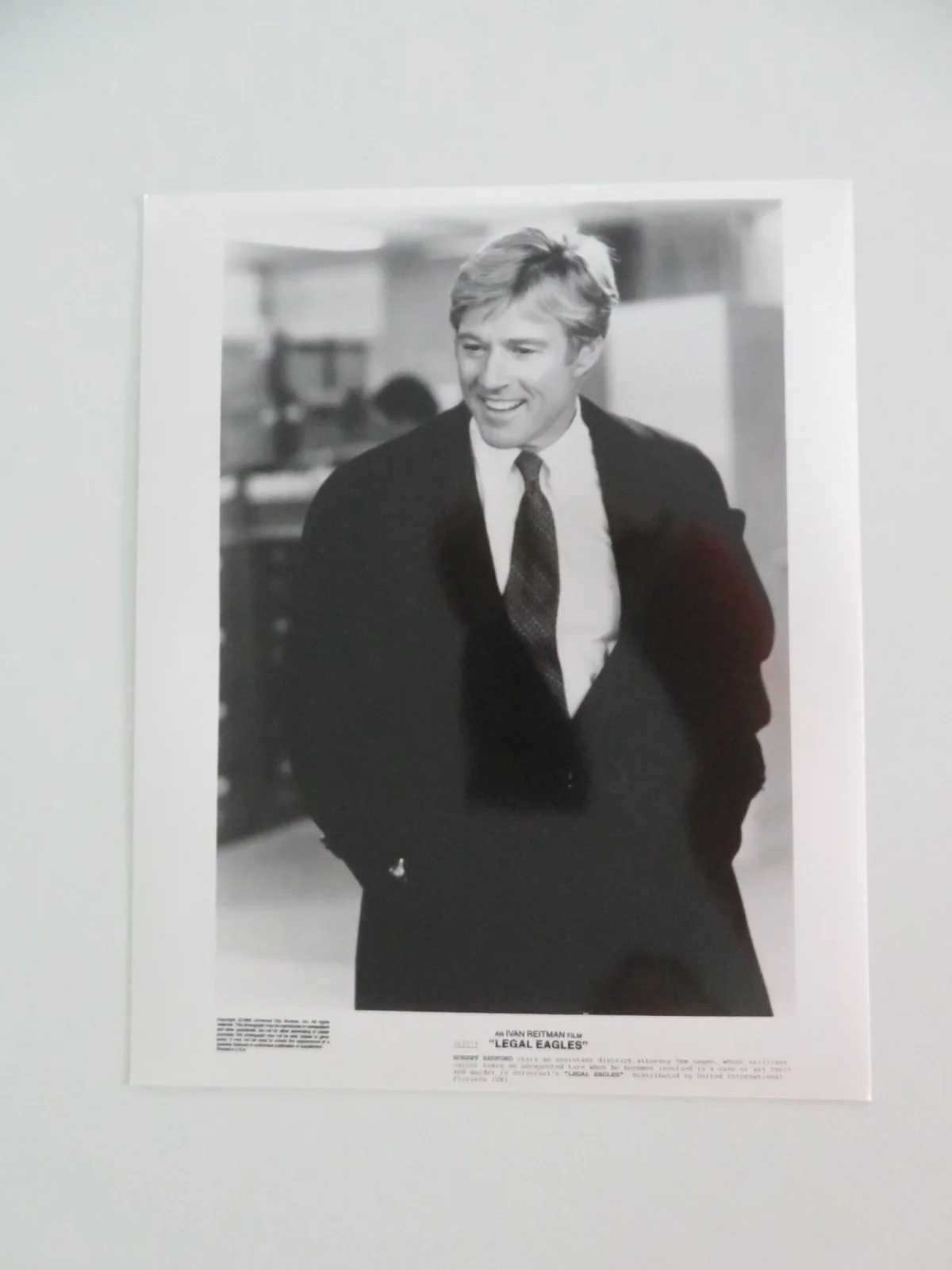 LEGAL EAGLES - A MOVIE STILL PHOTO LOT OF 5 ROBERT REDFORD DARYL HANNAH 1986, изображение 3