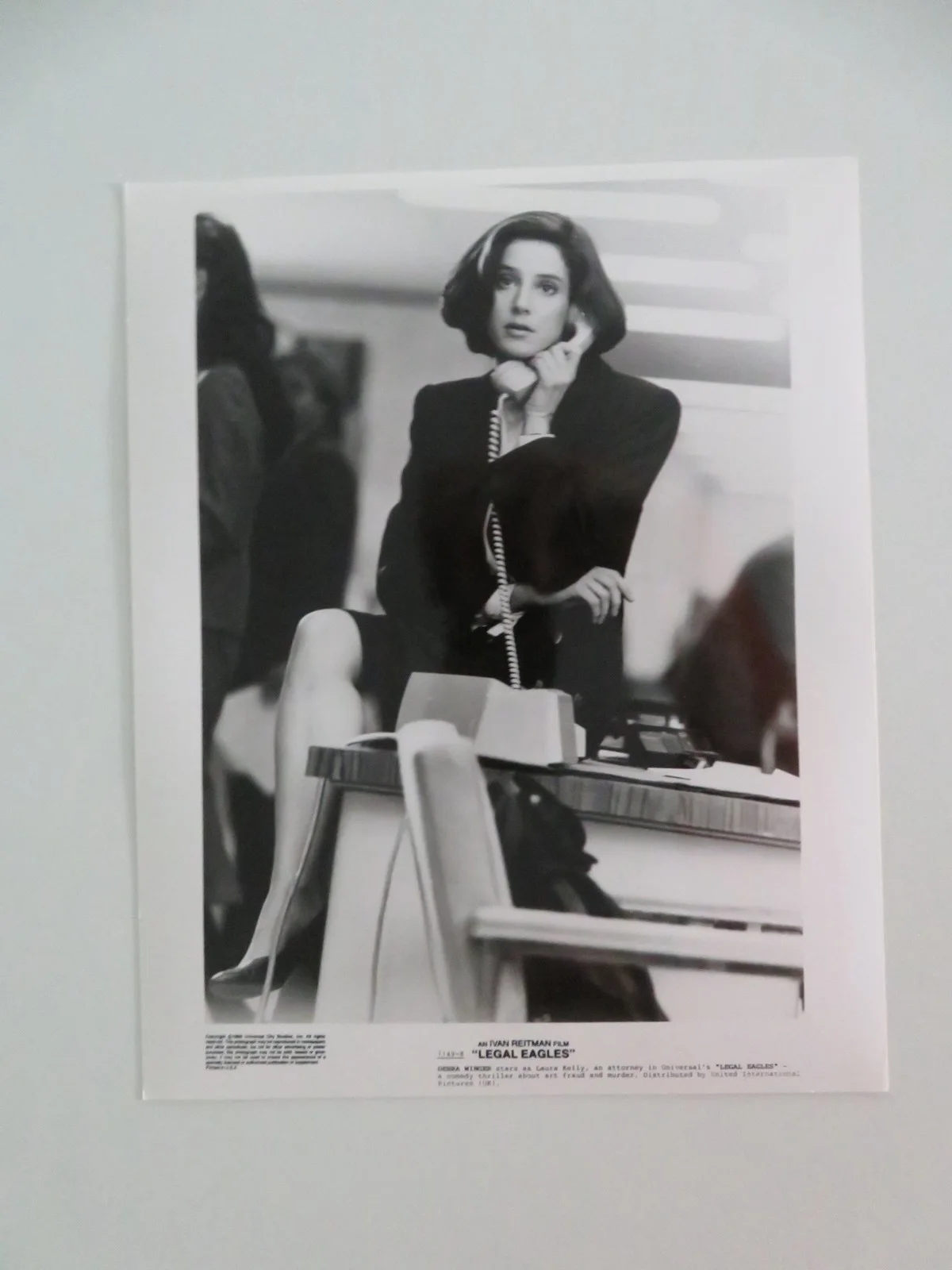 LEGAL EAGLES - A MOVIE STILL PHOTO LOT OF 5 ROBERT REDFORD DARYL HANNAH 1986, изображение 4
