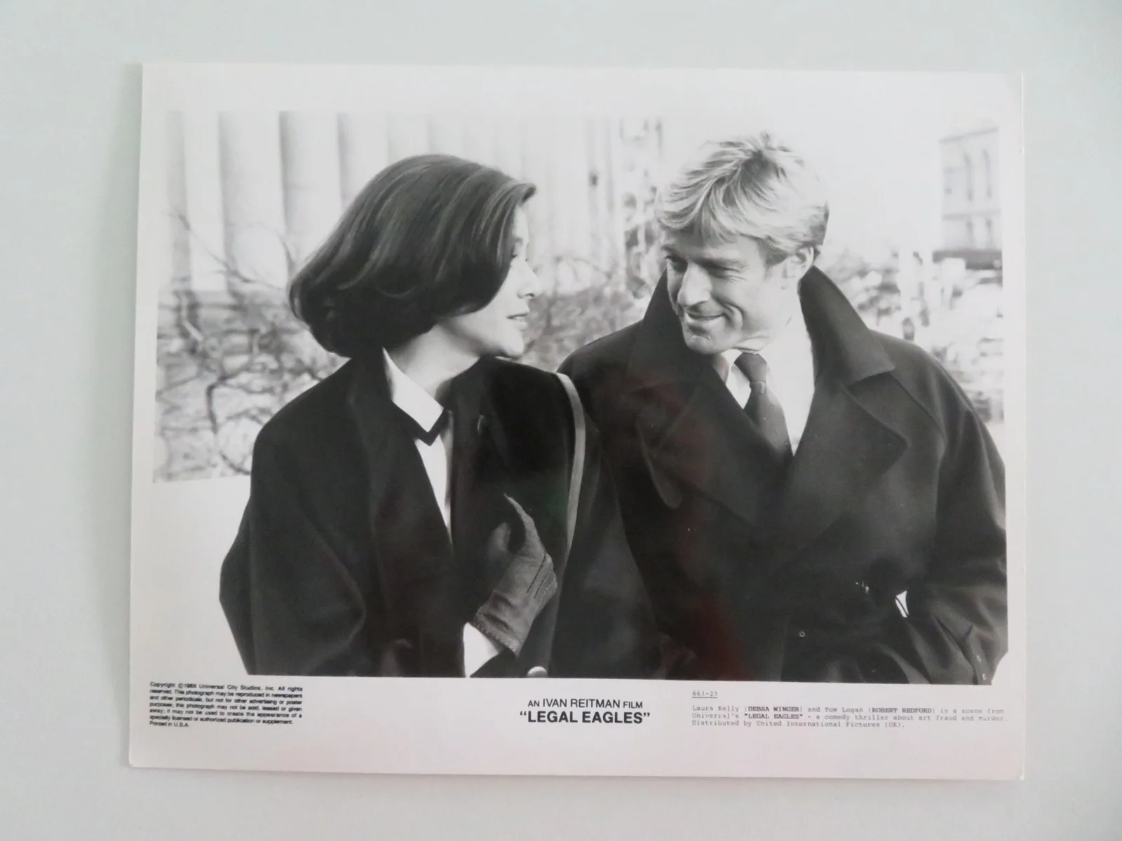 LEGAL EAGLES - A MOVIE STILL PHOTO LOT OF 5 ROBERT REDFORD DARYL HANNAH 1986, изображение 5