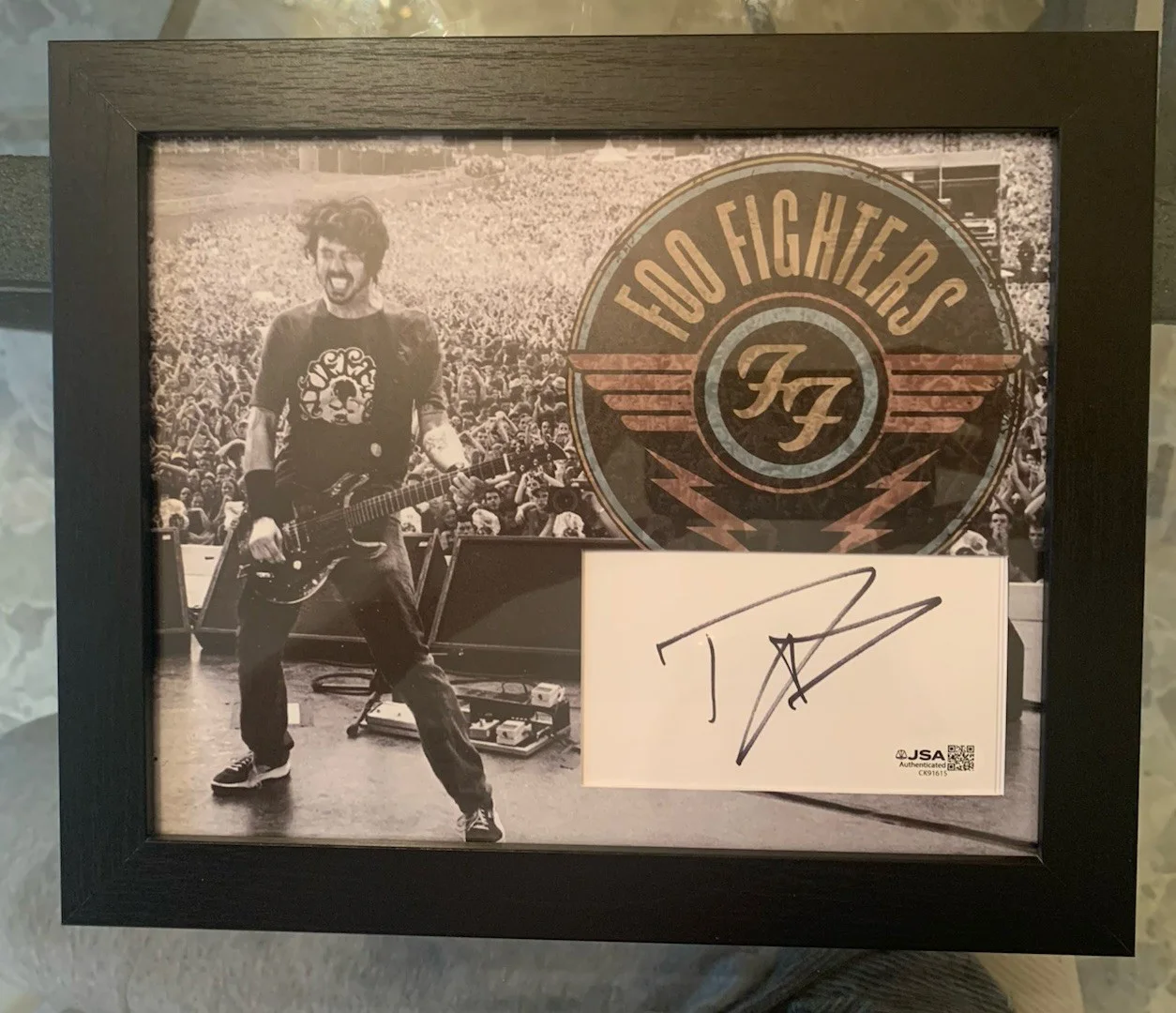 Dave Grohl Foo Fighters Autographed Signed 8x10 Framed Display Book Page Nirvana, image 3