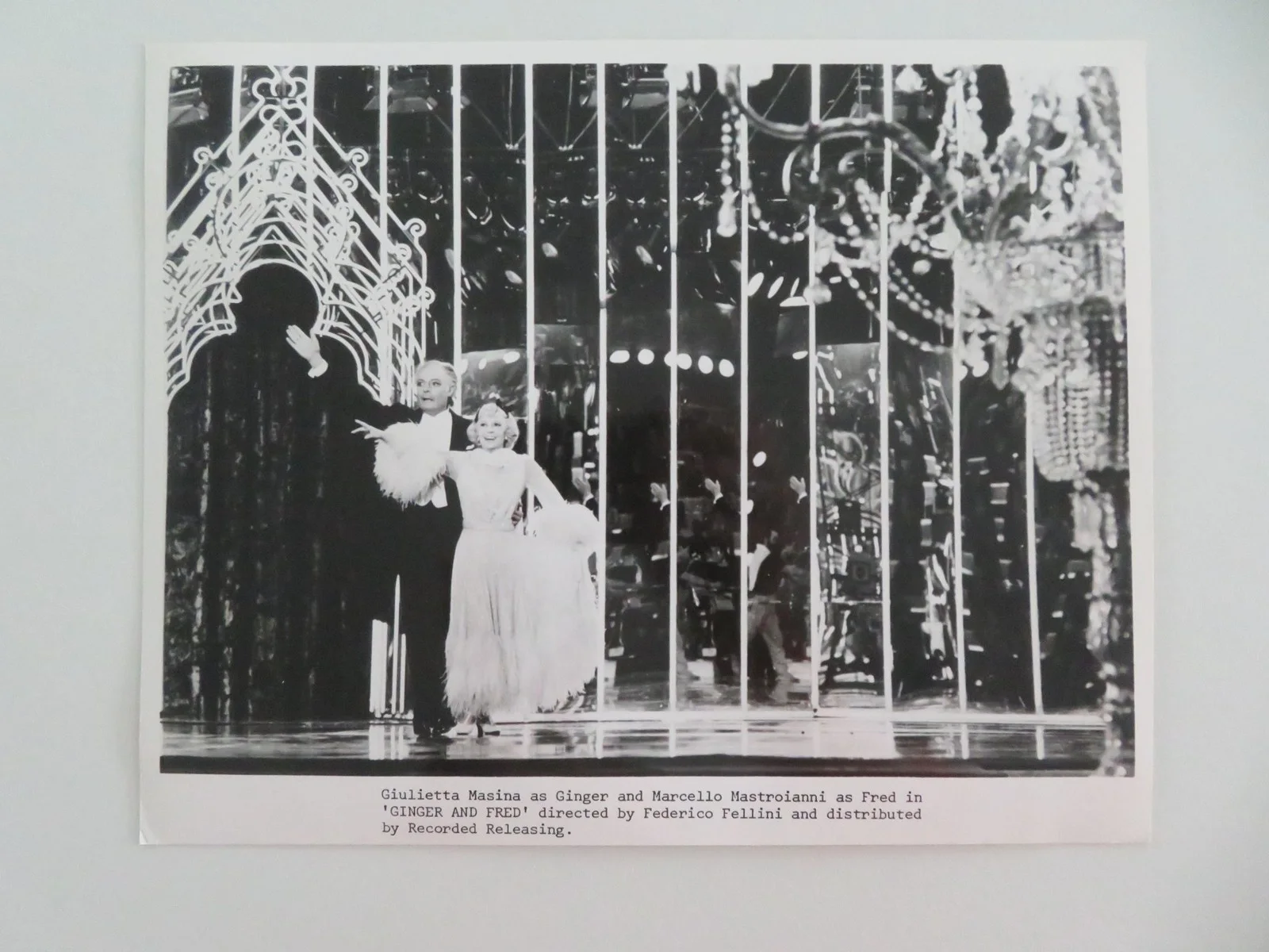 GINGER & FRED MOVIE STILL PHOTO LOT OF 9 MARCELLO MASTROIANNI G. MASINA 1986, изображение 3