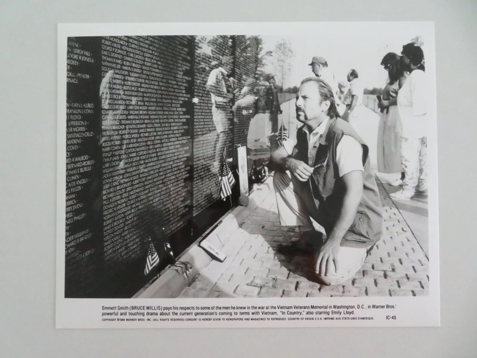 IN COUNTRY MOVIE STILL PHOTO LOT OF 7 BRUCE WILLIS EMILY LLOYD 1989, изображение 3