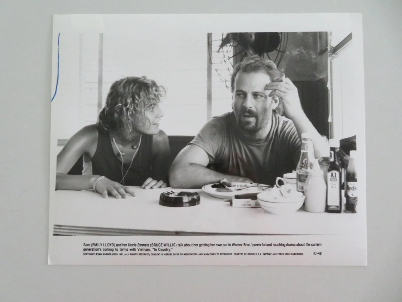 IN COUNTRY MOVIE STILL PHOTO LOT OF 7 BRUCE WILLIS EMILY LLOYD 1989, изображение 5