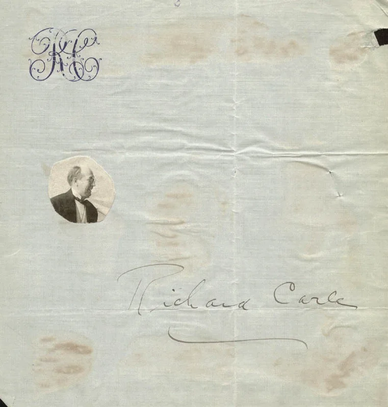Richard Carle — RICHARD CARLE - AUTOGRAPH