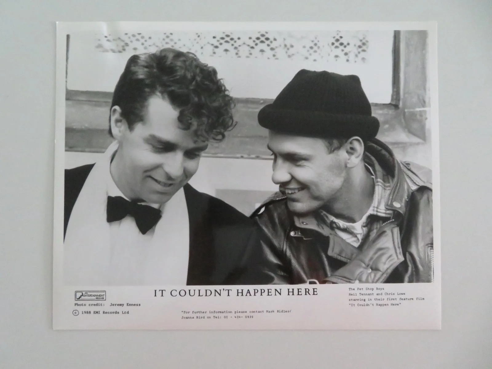 IT COULDN'T HAPPEN HERE MOVIE STILL PHOTO LOT OF 4 PET SHOP BOYS N. TENNANT 1988, изображение 3