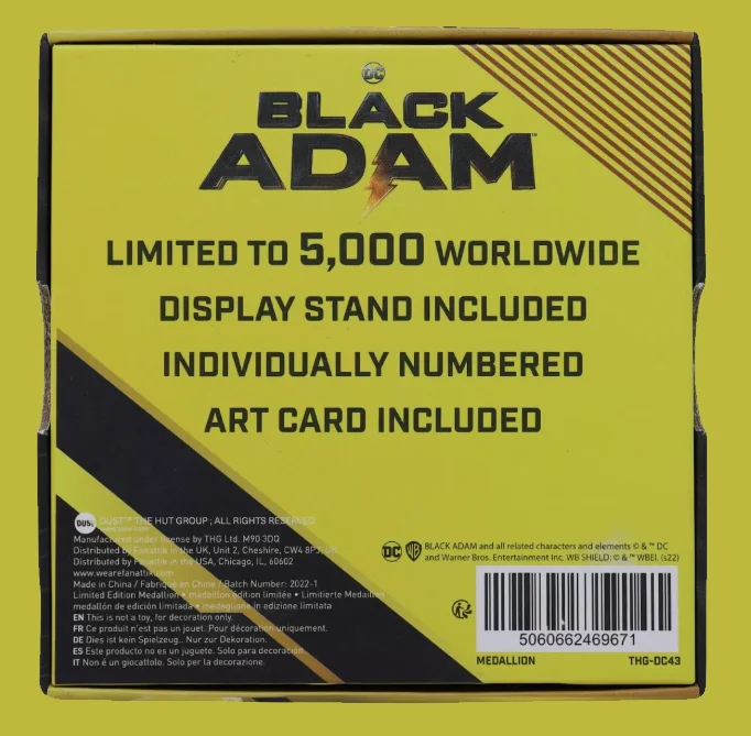DC Black Adam Limited Edition Justice Society of America FaNaTtiK Medallion, изображение 2