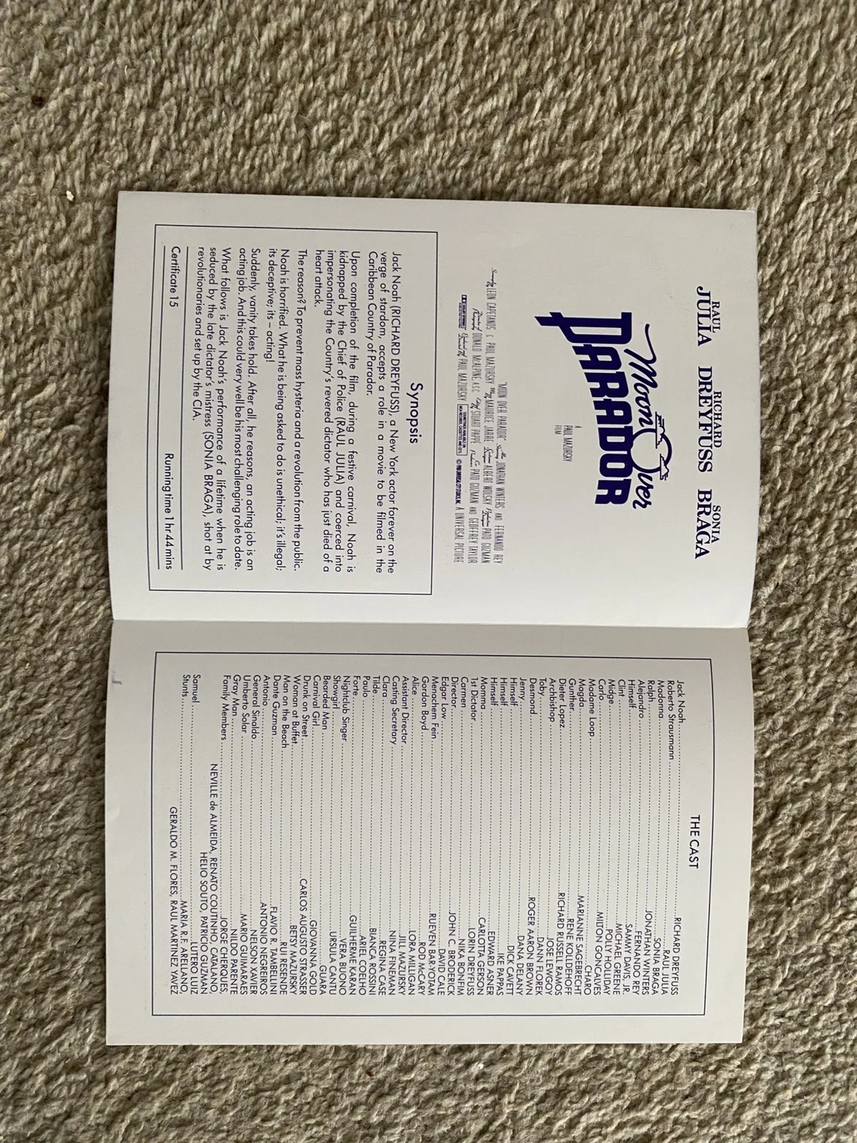 Move Over Parador Film Campaign Booklet, image 2