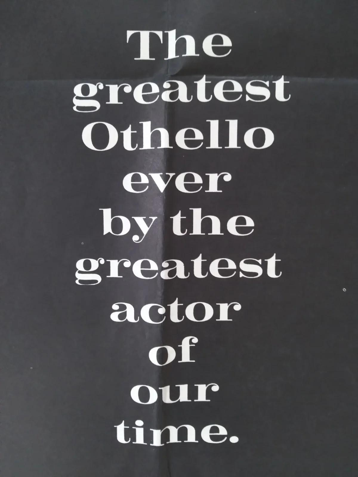 Othello original movie 1965 poster US one sheet, image 2