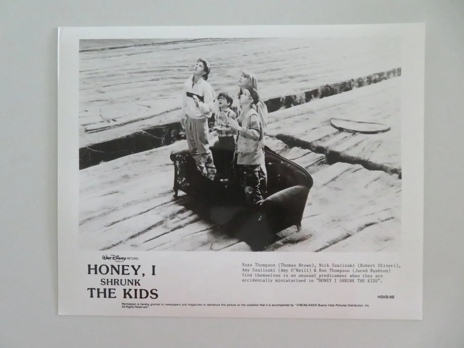HONEY I SHRUNK THE KIDS MOVIE STILL PHOTO LOT OF 5 DISNEY RICK MORANIS 1989, изображение 5