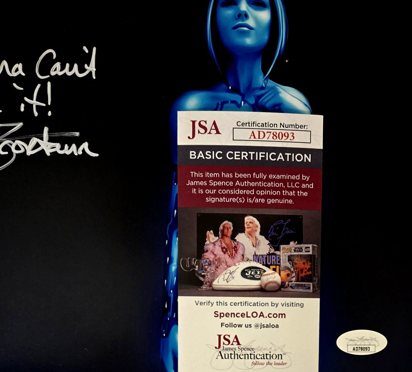 Jen Taylor — Cortana Signed Photo Halo Jen Taylor Autograph Inscribed XBox 8x10 JSA COA 093, изображение 2