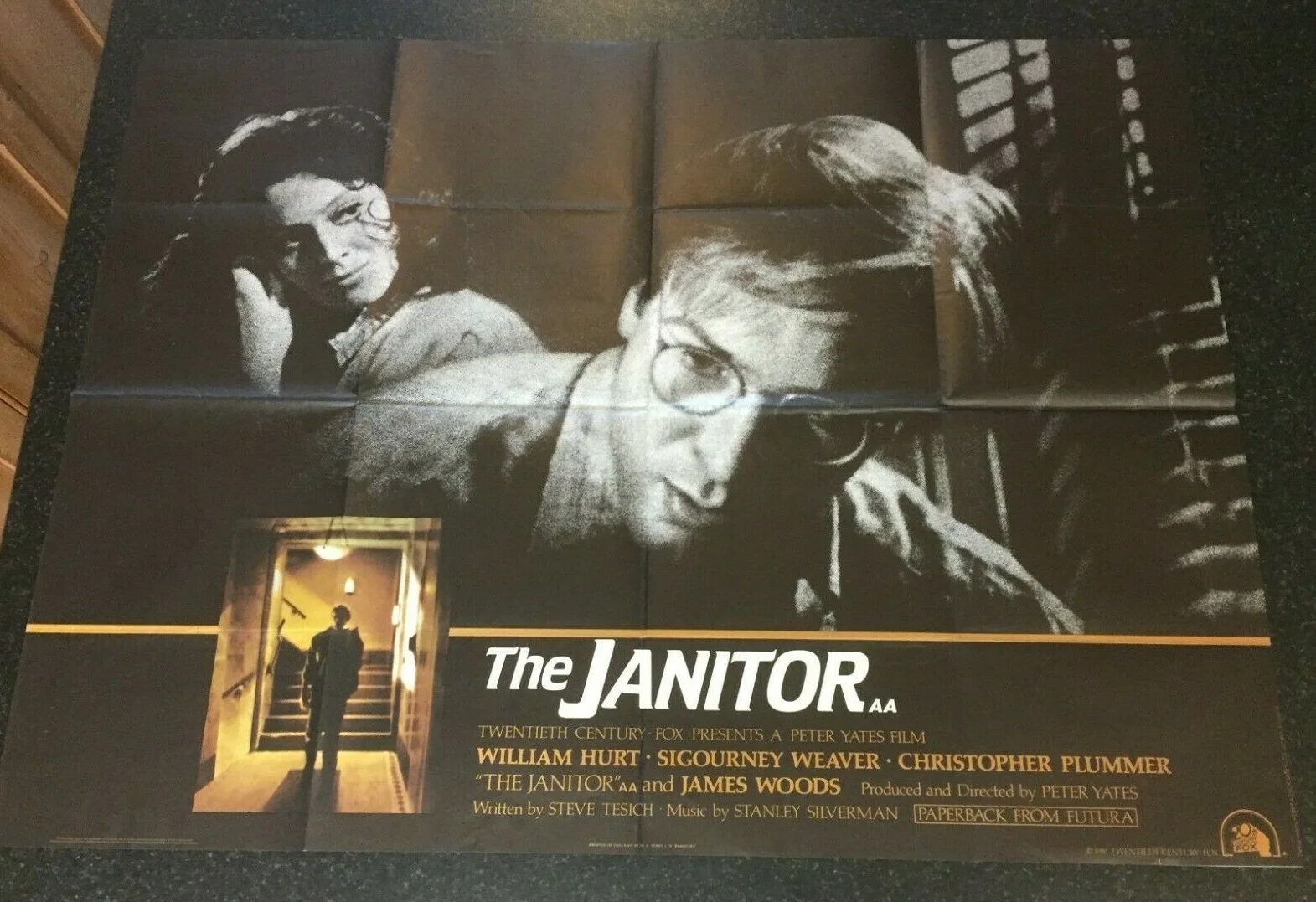 EYEWITNESS (THE JANITOR) 1981 Original Cinema UK Quad Movie POSTER Hurt & Weaver, изображение 2