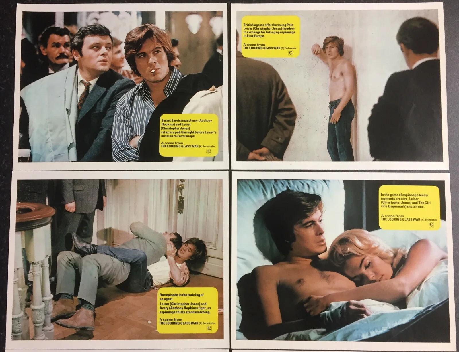THE LOOKING GLASS WAR 1970 Original Movie Lobby Card Set 10x8 UK Jones Degermark, изображение 2