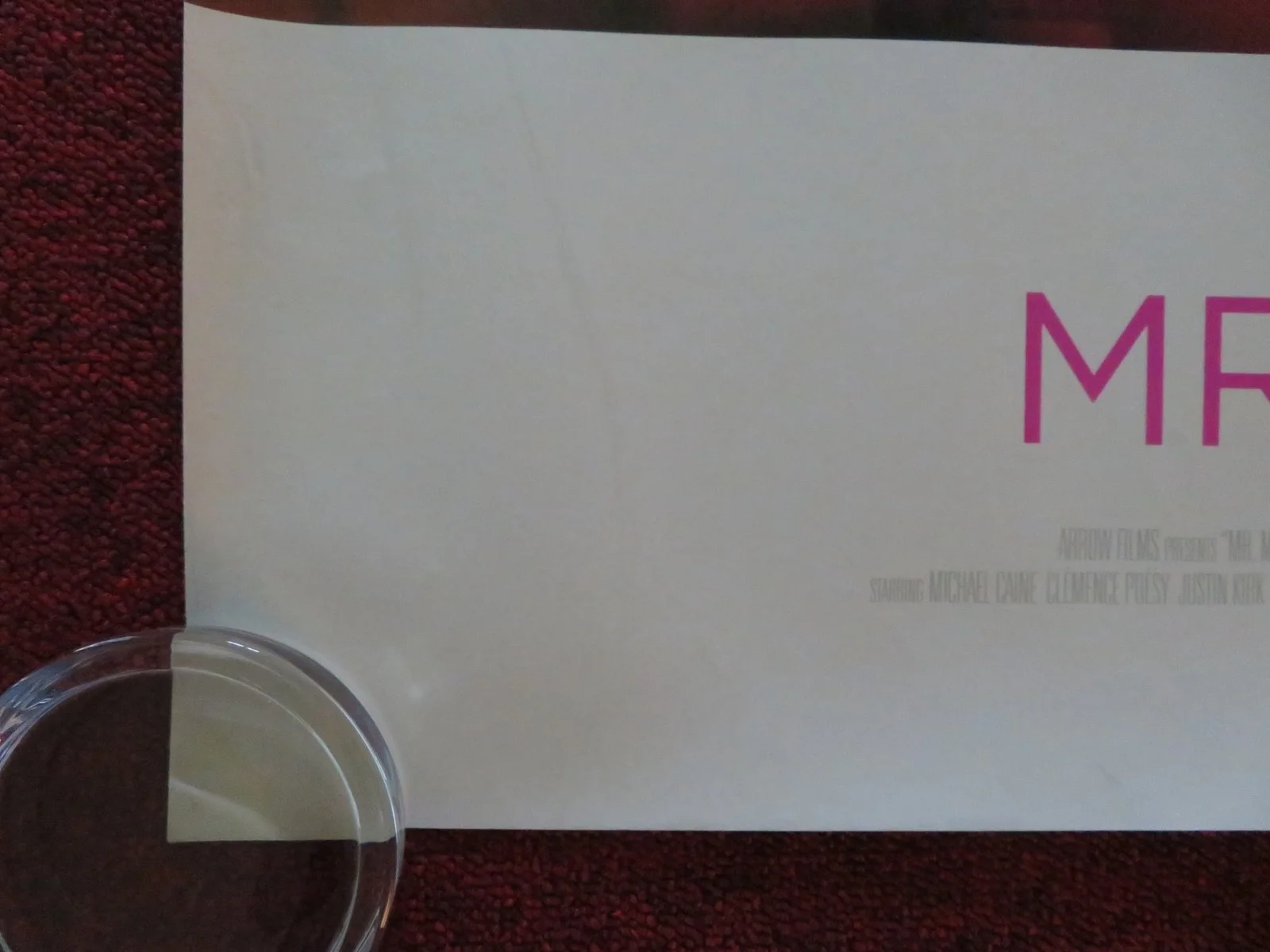 MR. MORGAN'S LAST LOVE UK QUAD ROLLED POSTER MICHAEL CAINE CLEMENCE POESY 2013, изображение 4