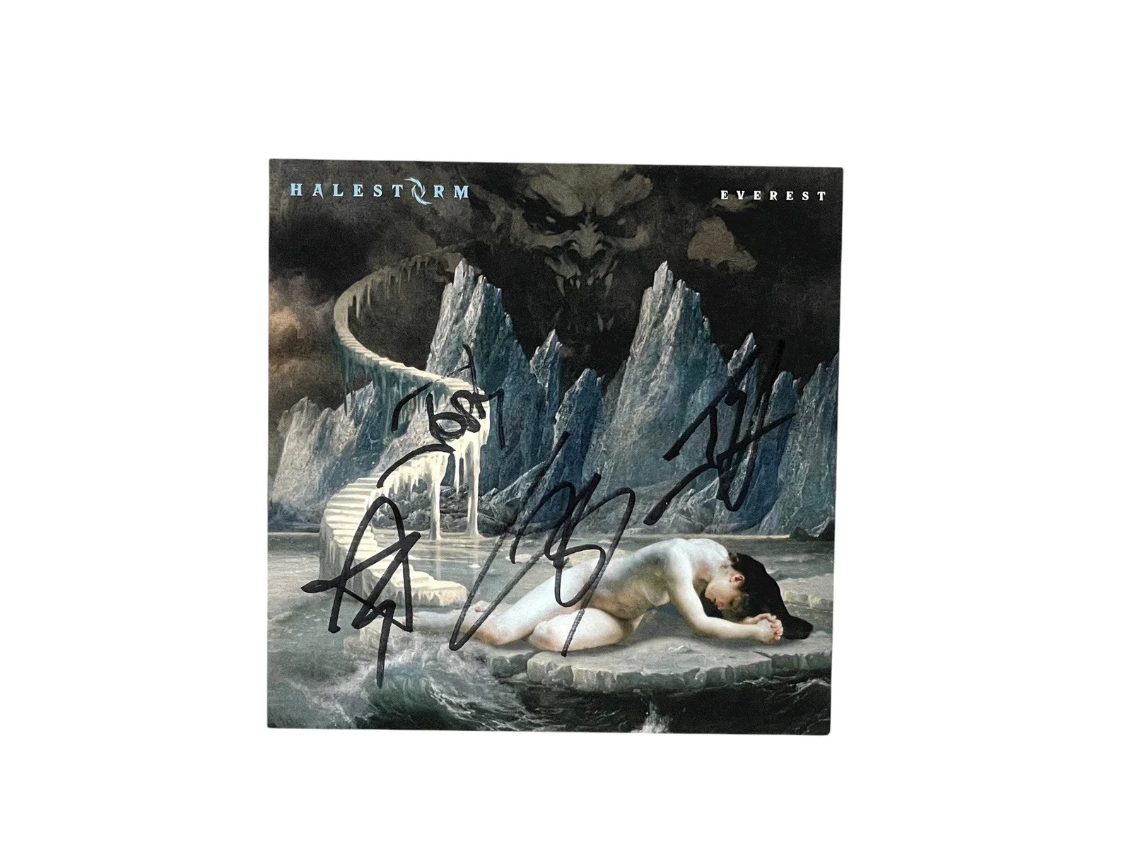 Halestorm Autographed Photo Card Hand Signed by All Four Members Lzzy Hale ACOA, изображение 2