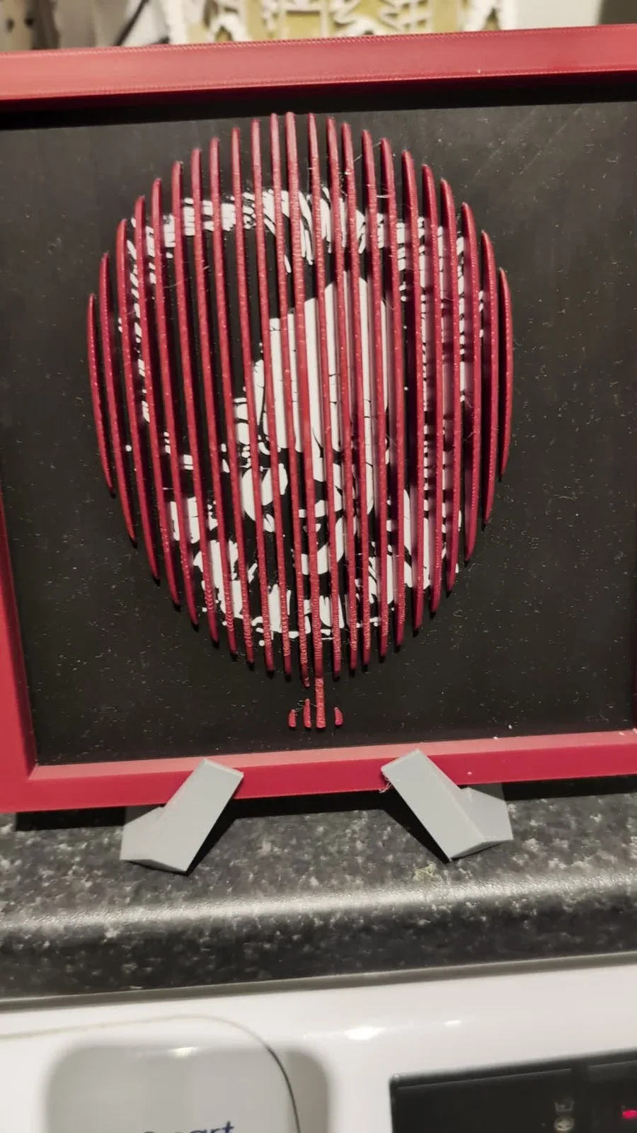 IT Balloon Illusion Wall Art 3D Printed Pennywise Hidden Picture Horror Movie UK, image 2