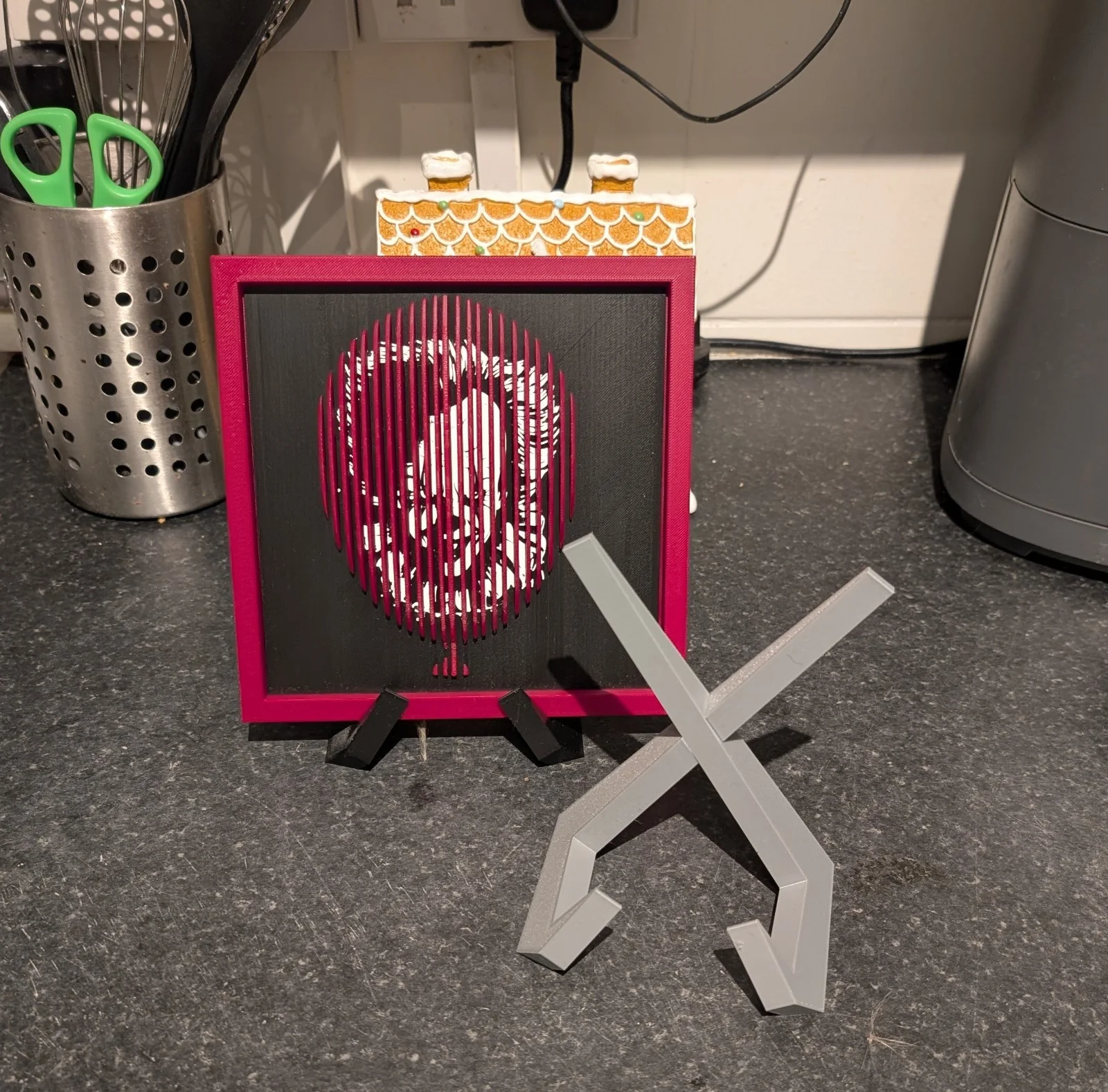 IT Balloon Illusion Wall Art 3D Printed Pennywise Hidden Picture Horror Movie UK, image 5