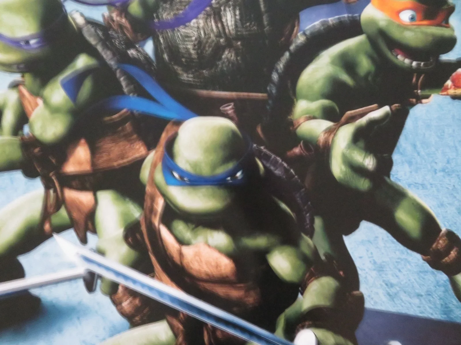 TMNT UK QUAD ROLLED POSTER CHRIS EVANS SARAH MICHELLE GELLAR 2007, изображение 2