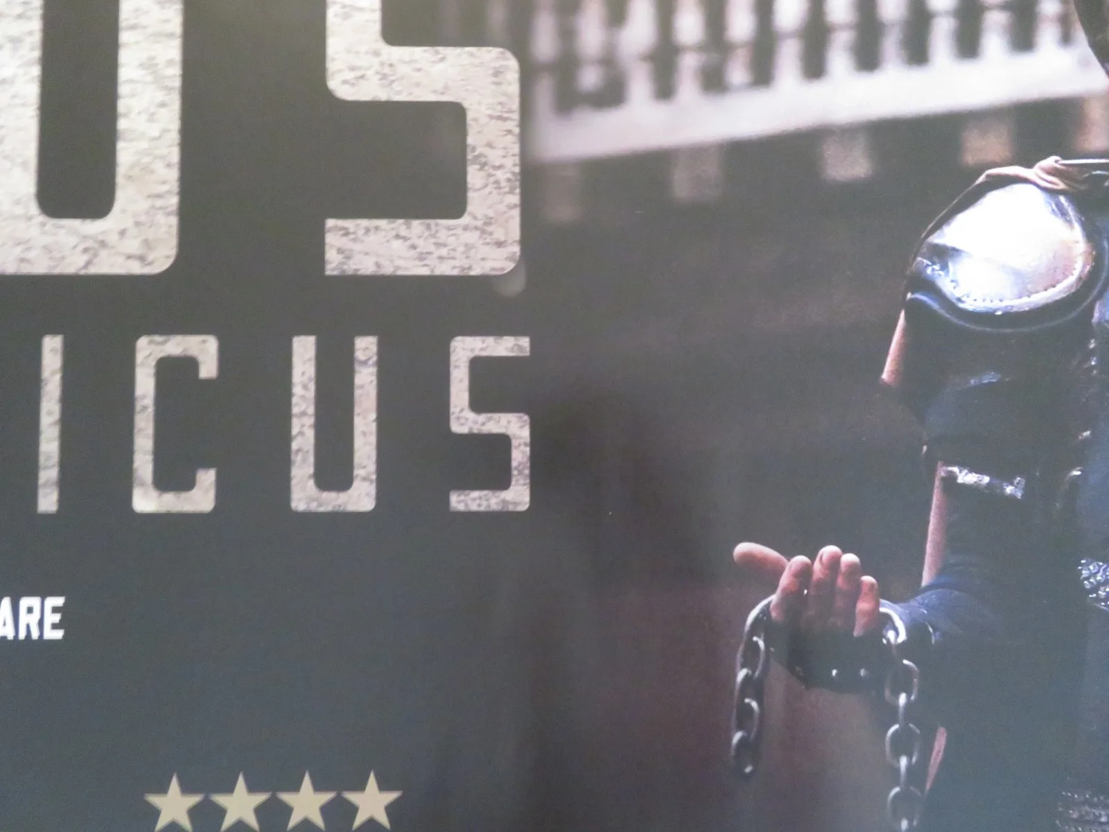 SHAKESPEARES GLOBE: TITUS ANDRONICUS UK QUAD ROLLED POSTER WILLIAM HOUSTON 2015, image 2