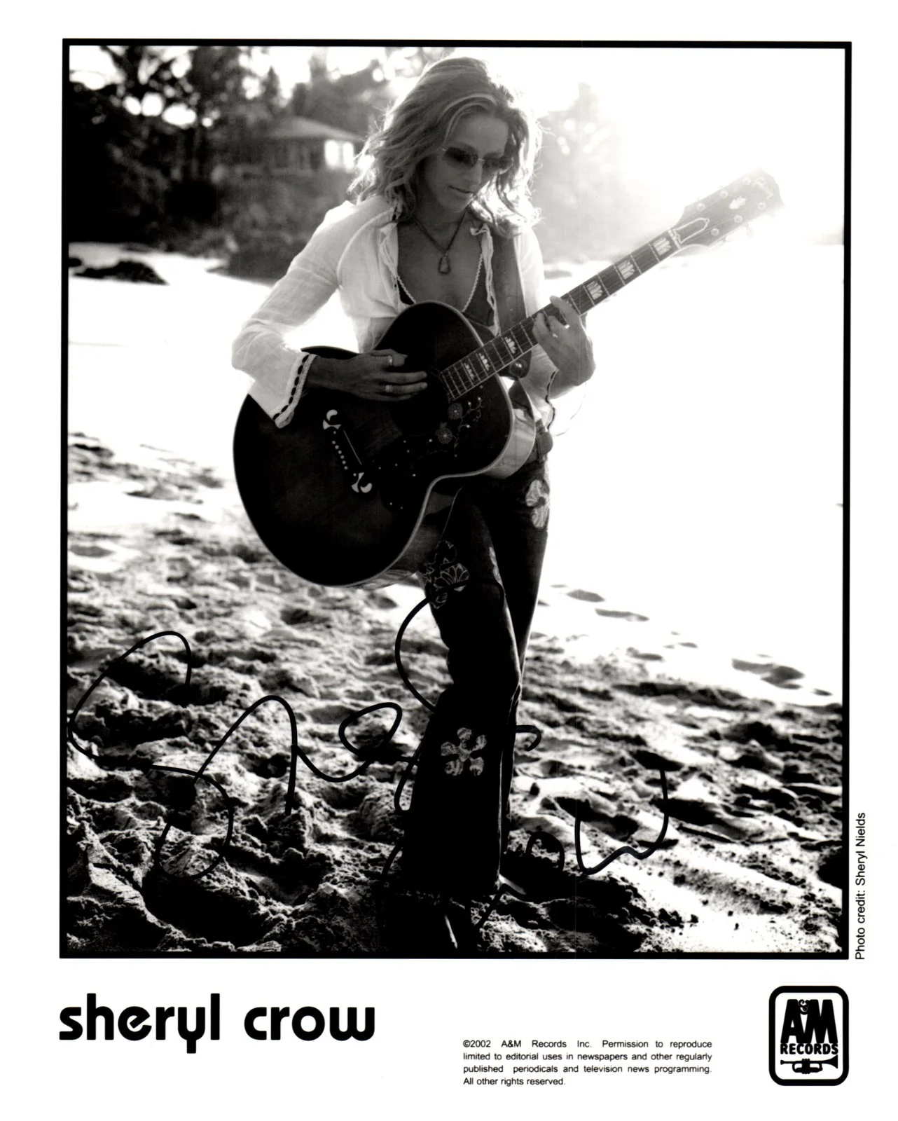 Sheryl Crow — Sheryl Crow Signed 8x10 Promo Photo TTM