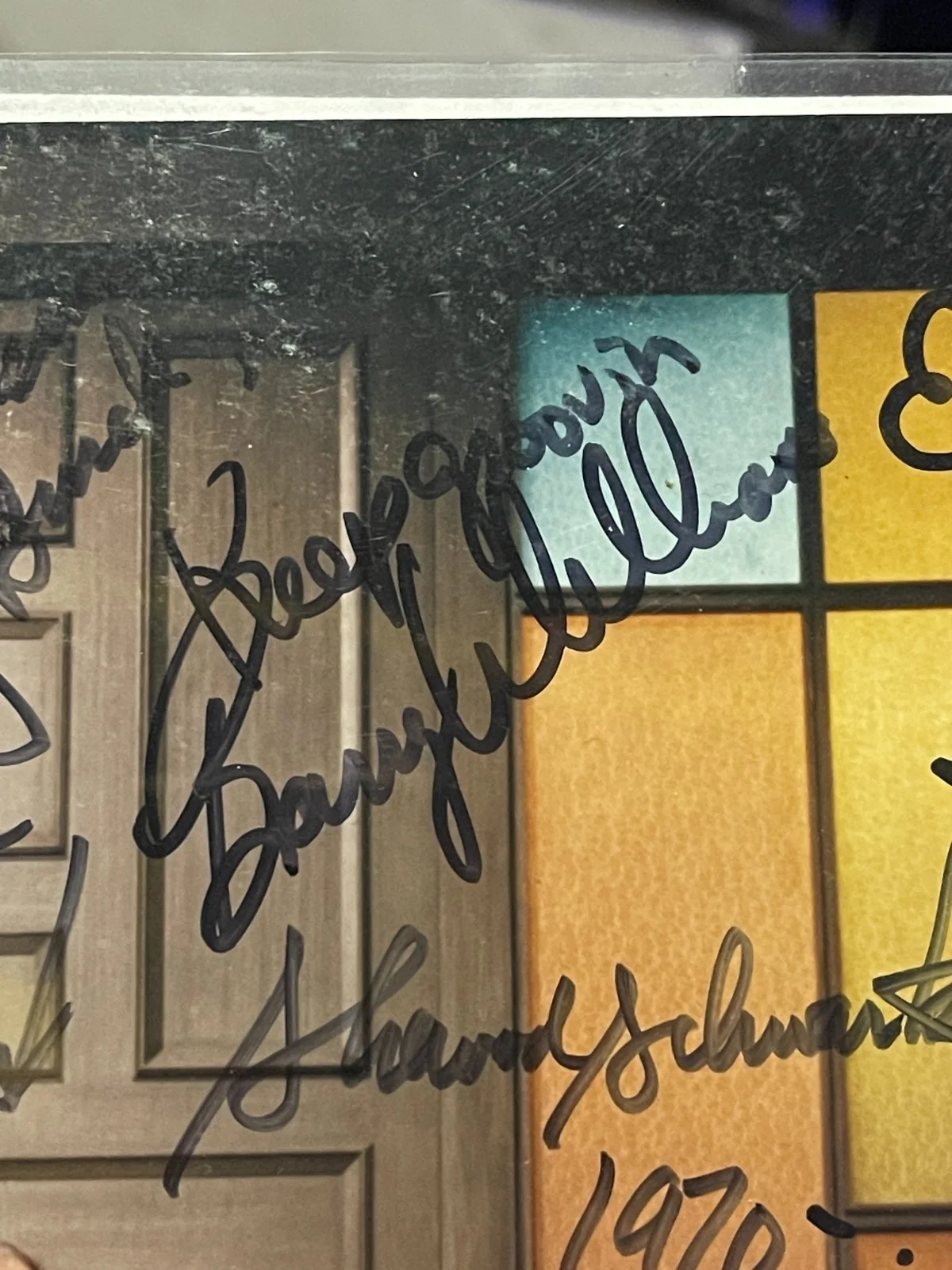 Sherwood Schwartz Barry Williams Anne B Davis Florence Henderson — Brady Bunch Cast Photo signed by 4 BAS LOA AE49156 Schwartz Davis Florence Barry, изображение 5