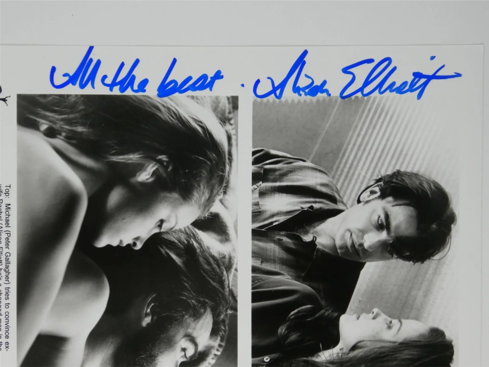Peter Gallagher — Peter Gallagher Alison Elliott Signed B&W 8x10 Promo Photo The Underneath, image 3