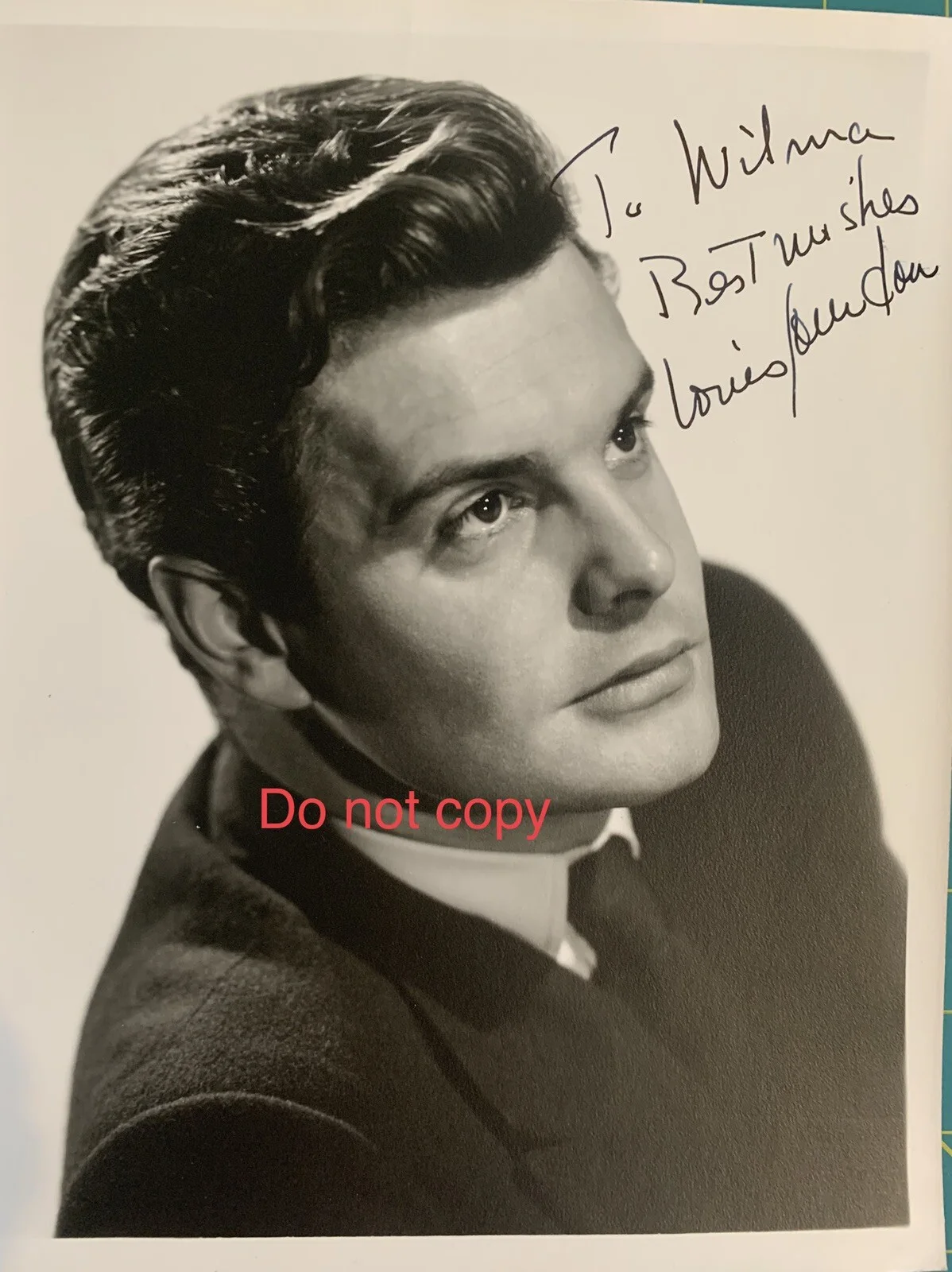 Louis Jourdon — Louis Jourdan Signed Vintage Celebrity Autograph Photo RARE!, image 2