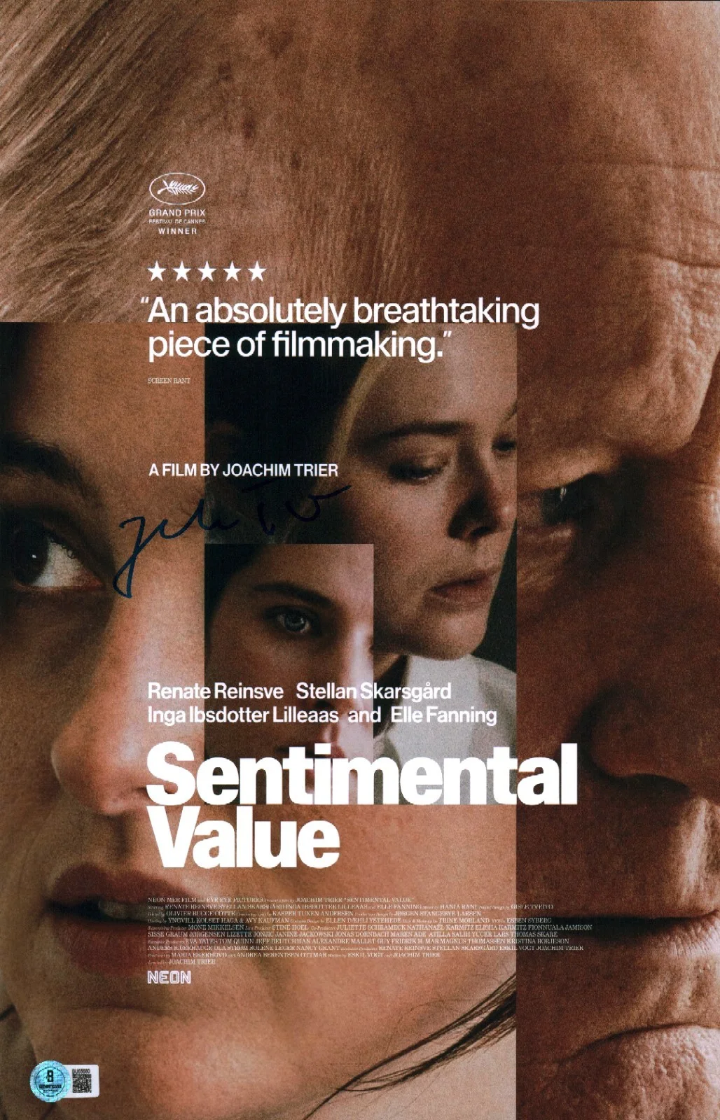 joachim trier — Joachim Trier Signed Autographed Sentimental Value Director 11x17 Photo BAS COA