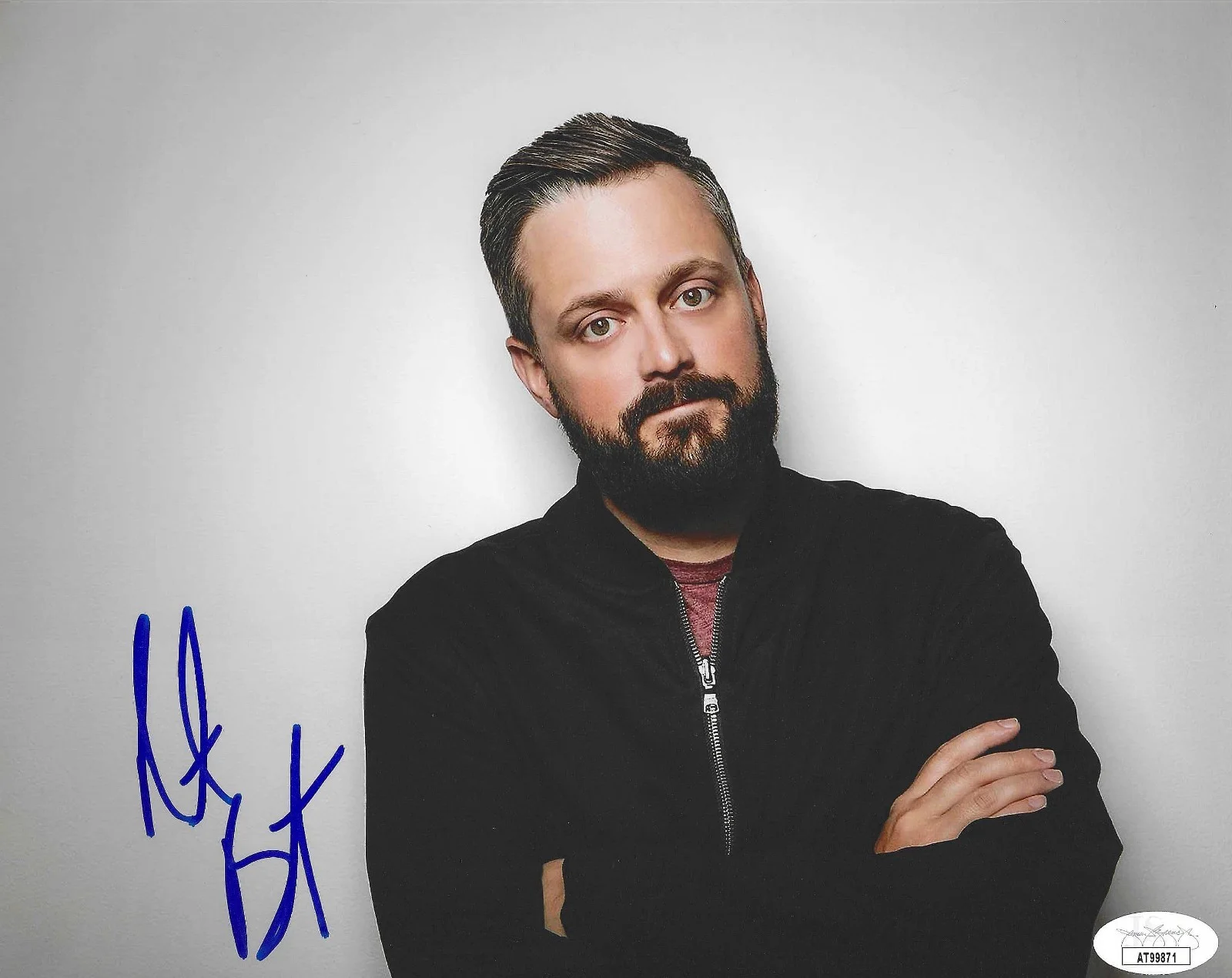 NATE BARGATZ — NATE BARGATZ SIGNED AUTOGRAPHED 8x10 PHOTO COMEDIAN STAND UP SNL JSA 1