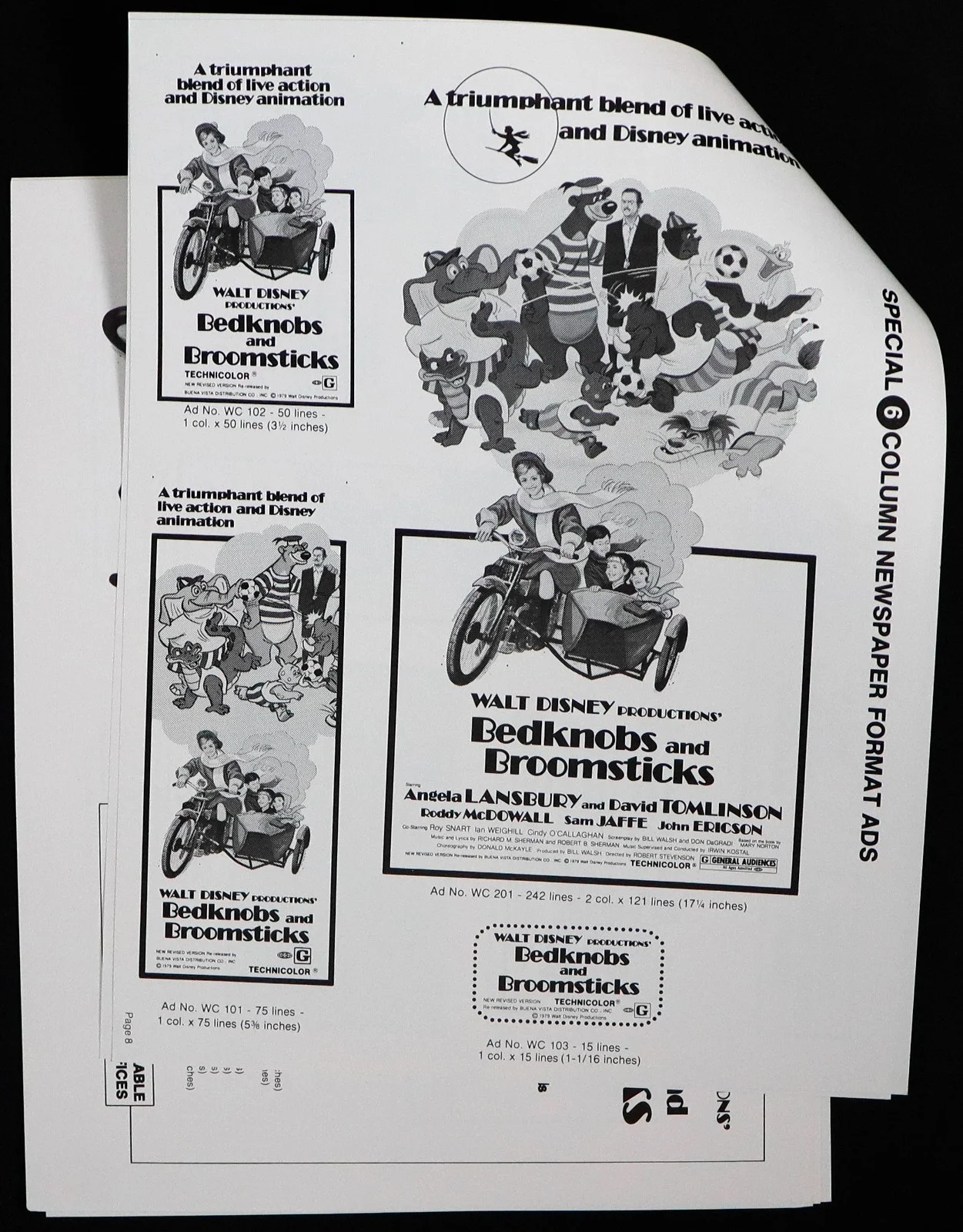 Bedknobs and Broomsticks ORIGINAL UK Press Book Angela Lansbury Disney 1979 RR, image 4