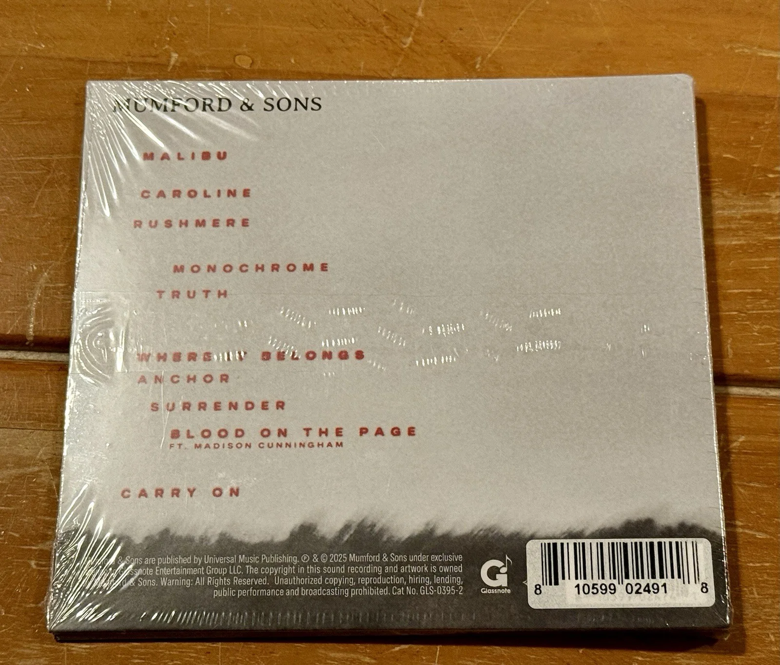SIGNED Mumford and Sons Rushmere CD AUTOGRAPHED Card 2025 Brand New, изображение 5
