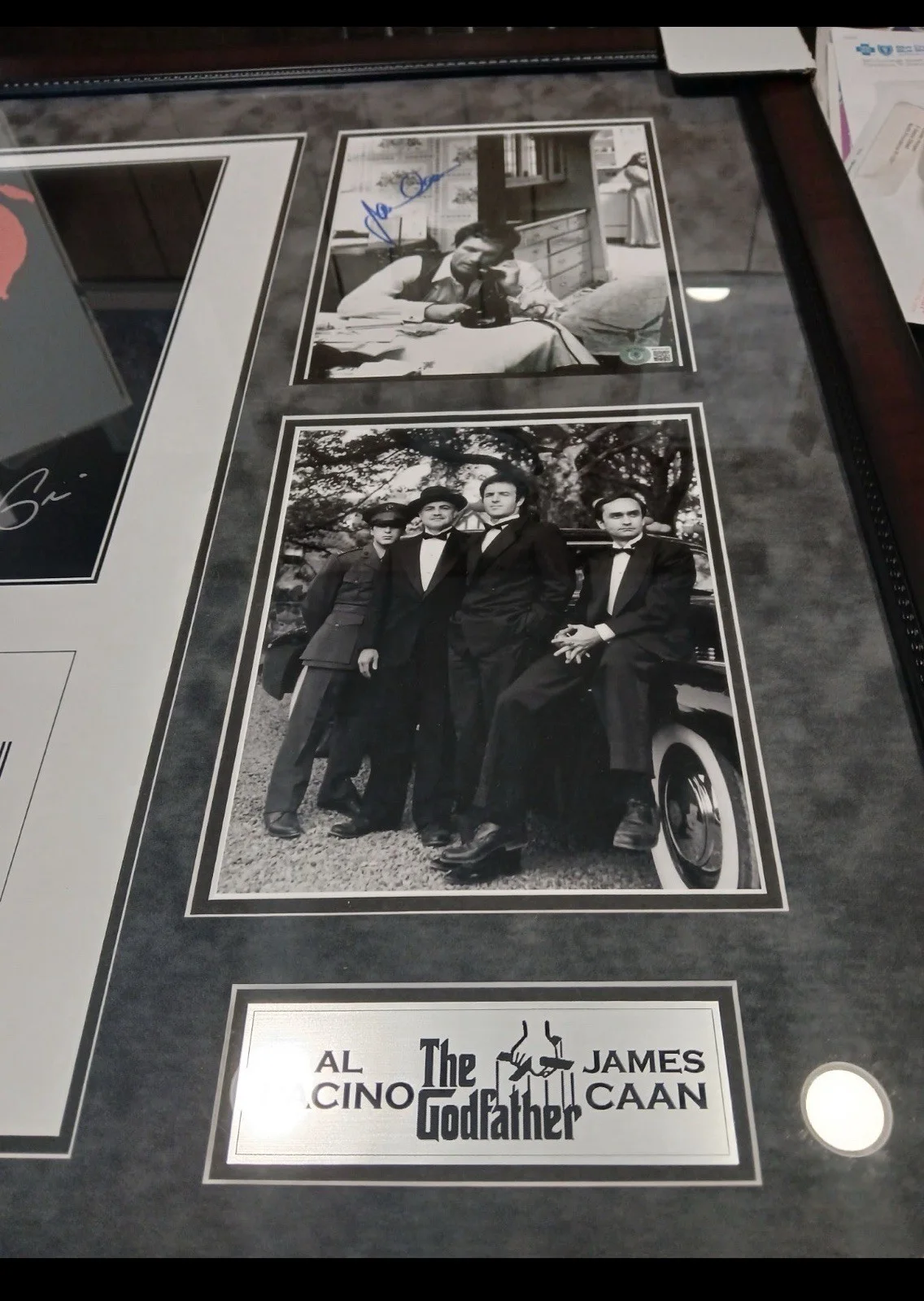 Al Pacino — Godfather Al Pacino Signed Photo James Caan Autographed Framed BAS +, изображение 3