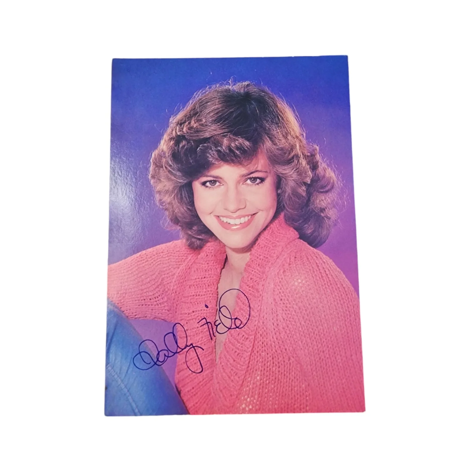 Sally Field — Vtg Sally Field Facsimile Signed Autograph 5x7 Publicity Photo Card Forrest Gump