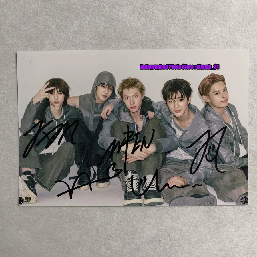 CORTIS — CORTIS Group Autographed Hand Signed Photo 4*6 - Combine Photograph Set, изображение 3