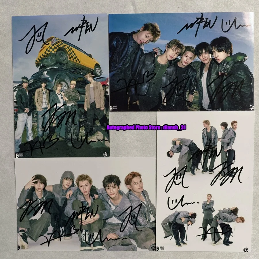 CORTIS — CORTIS Group Autographed Hand Signed Photo 4*6 - Combine Photograph Set, изображение 2