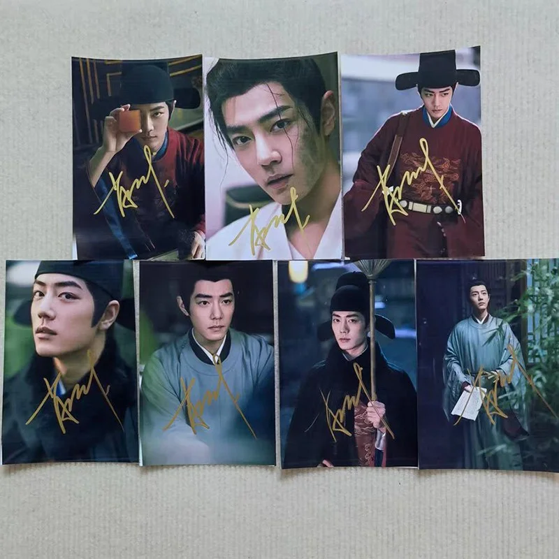 Legend of Zanghai Xiao Zhan Photos Cards Autographed Signed Photo Collection, изображение 2