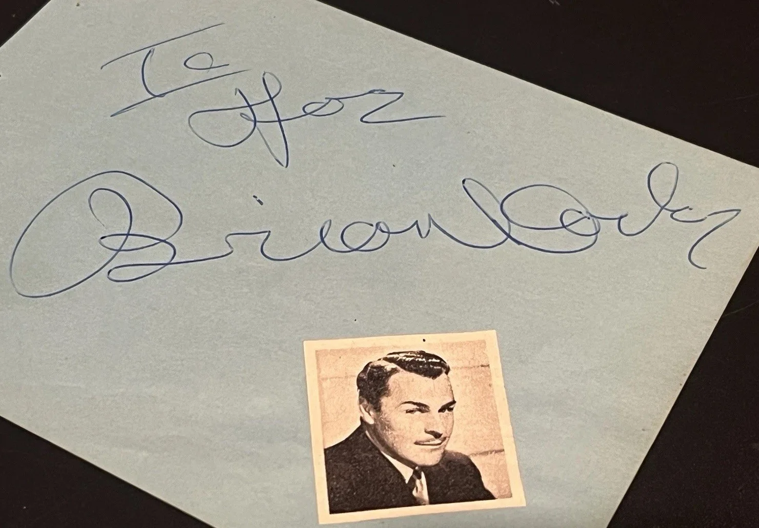 Brian Donlevy — Brian Donlevy Autograph Signed Album Page Classic Film Actor, изображение 2
