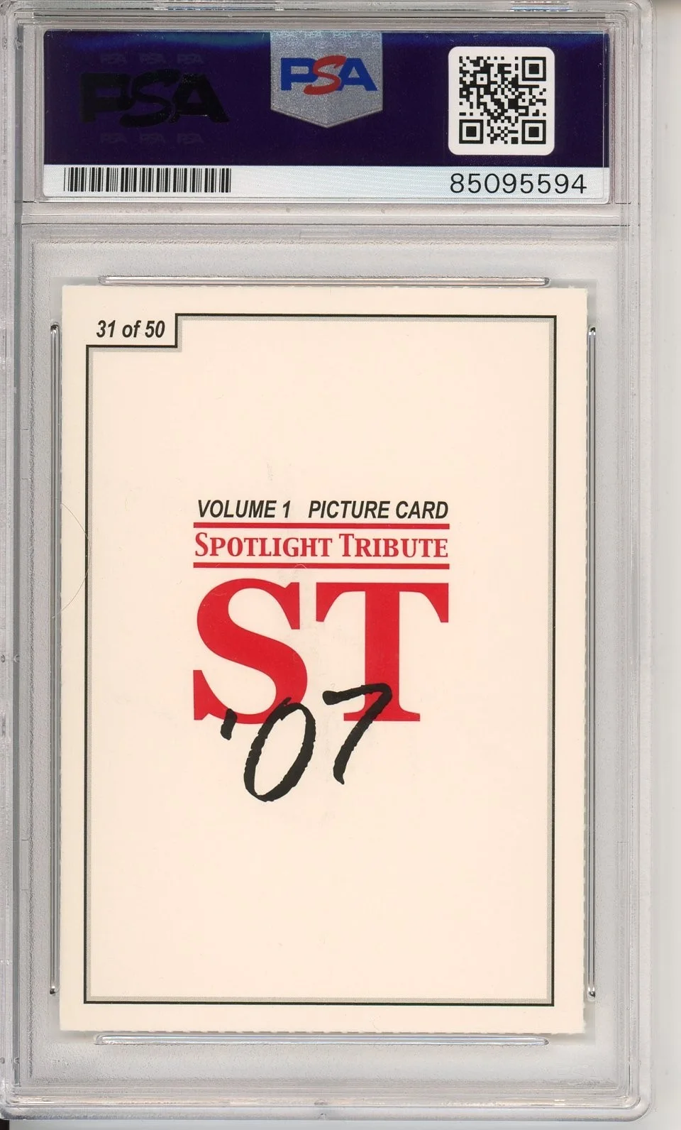 2007 Spotlight Tribute Tim McGraw Signed Trading Card PSA DNA COA Autograph RARE, изображение 2