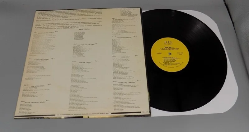 Don Ho Signed LP Album I Think About You Autographed Untested Some Wear, изображение 3