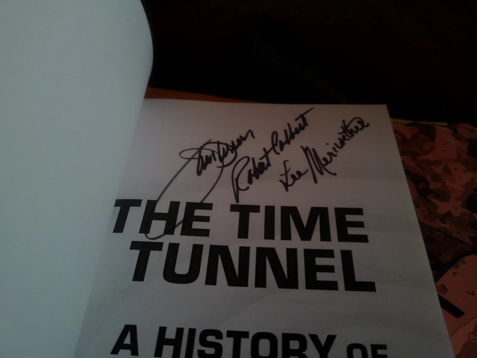 James Darren Robert Colbert Lee Meriwether — Time Tunnel Cast signed Book James Darren Robert Colbert Lee Meriwether, image 3