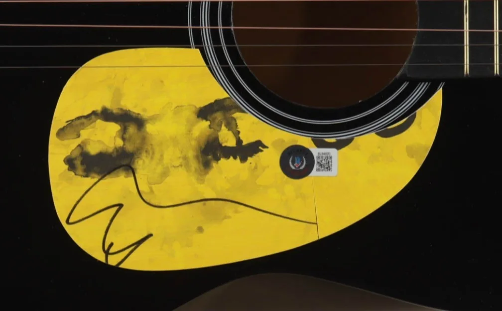 Ed Sheeran Autographed Hand-Signed 38" Acoustic Guitar - Beckett Hologram, изображение 2