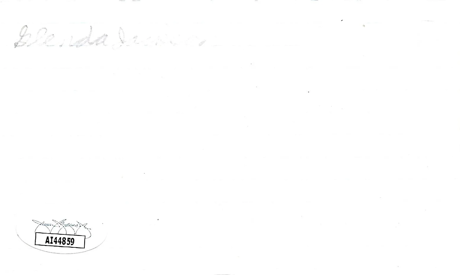 Glenda Jackson — Autographed Glenda Jackson index card JSA Certified, image 2