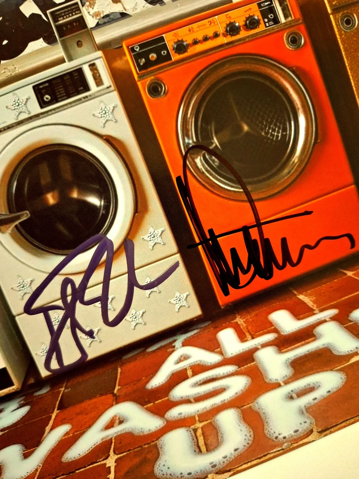 Cheap Trick All Washed Up Lp Album With Signed Insert Autographed Graphite Vinyl, image 2
