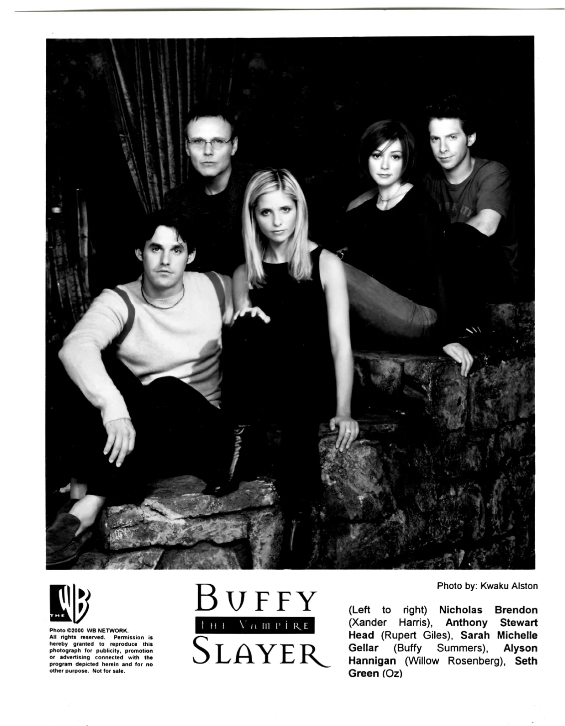 BUFFY THE VAMPIRE SLAYER series 8X10 cast PHOTO & Transparency Negative, изображение 2
