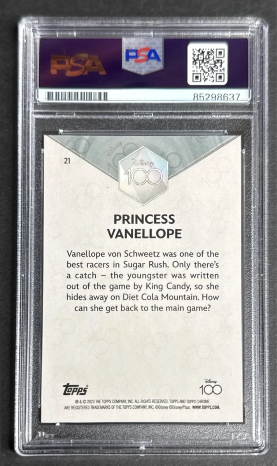 Sarah Silverman — Sarah Silverman Signed Disney Vanellope Wreck It Ralph Card #PD-B-114 PSA, изображение 2