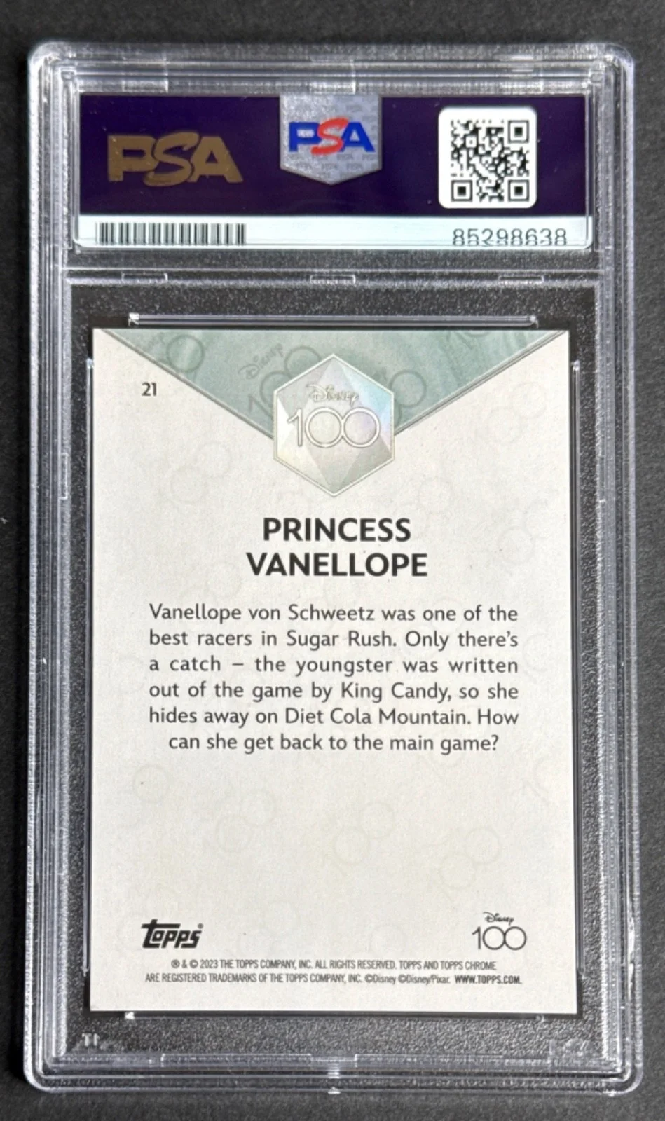 Sarah Silverman — Sarah Silverman Signed Disney Vanellope Wreck It Ralph Card #PD-B-114 PSA, изображение 2