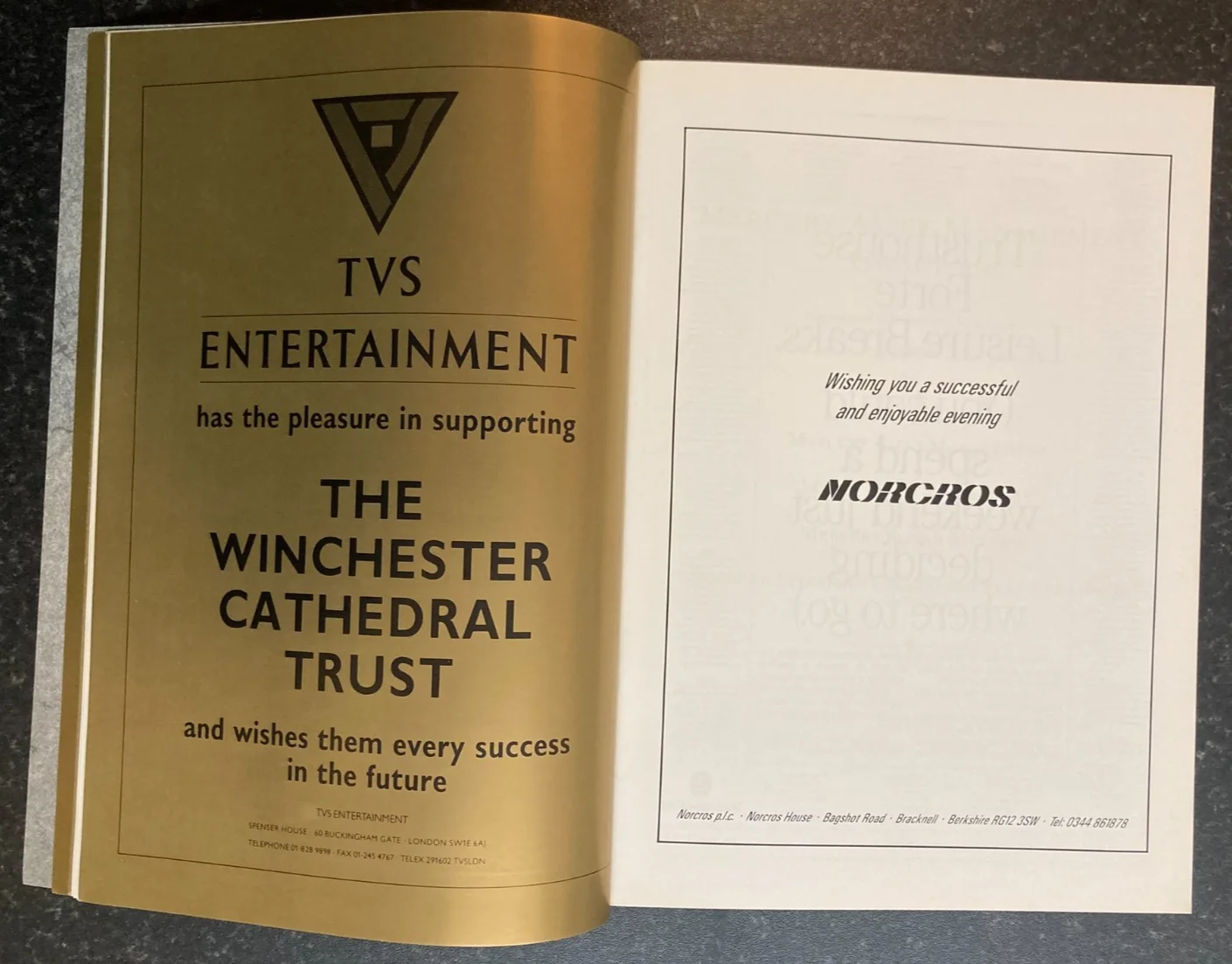 SLIPSTREAM 1989 Royal Charity Film Premiere Souvenir Program Brochure Rare, изображение 3
