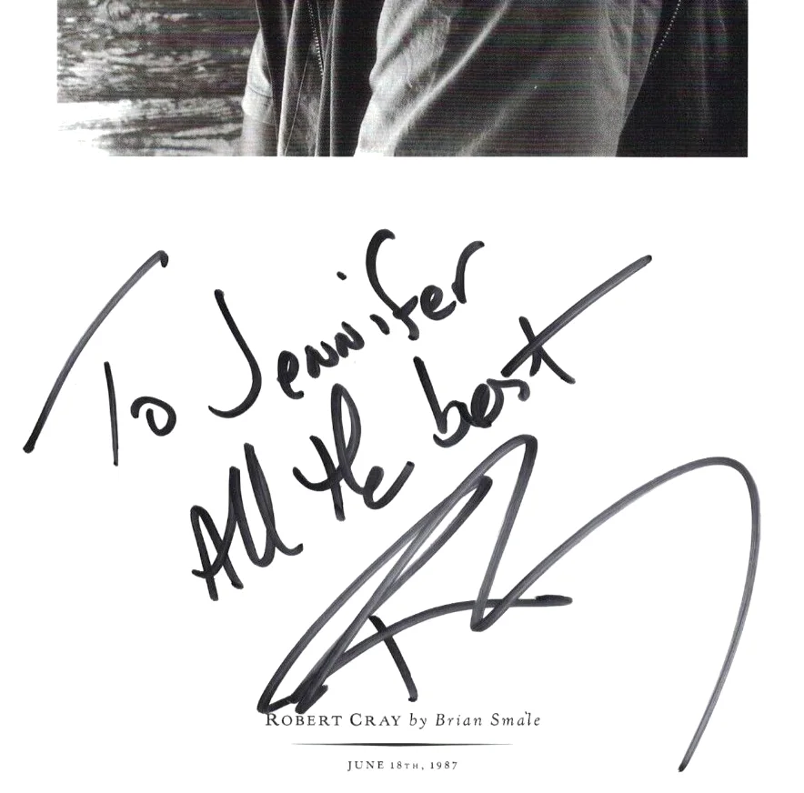ROBERT CRAY JSA Autographed 8X11 Smoking Gun FREE SHIP! Blues Legend JSA Not PSA, изображение 3