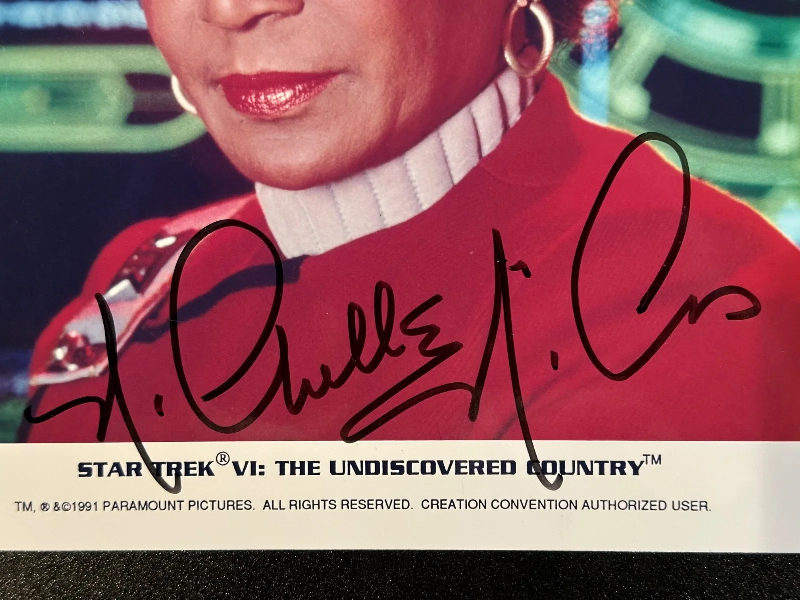 Nichelle Nichols — Nichelle Nichols as "Uhura" Star Trek VI Autographed Signed 8x10 Photo w/JSA COA, изображение 3